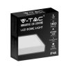 Oprawa sufitowa plafoniera V-TAC 18W LED kwadrat IP44 23x23cm biały VT-8618W-SQ 6500K 1800lm